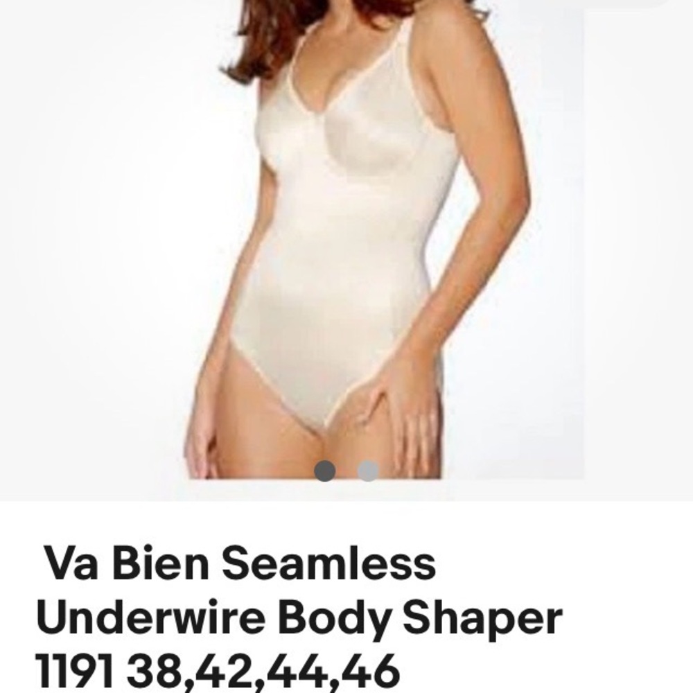 Va Bien Seamless Underwire Body Shaper 1191-44C Ivory NWT